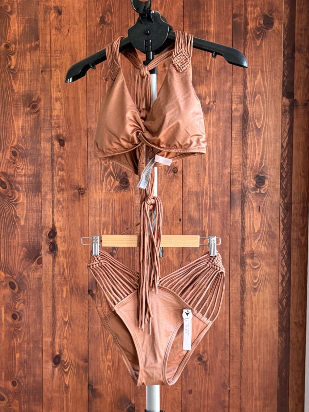 Victoria's Secret Bronze Strappy Bikini Set